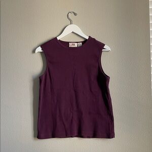 Faded Glory Women's Deep Purple Muscle Tee